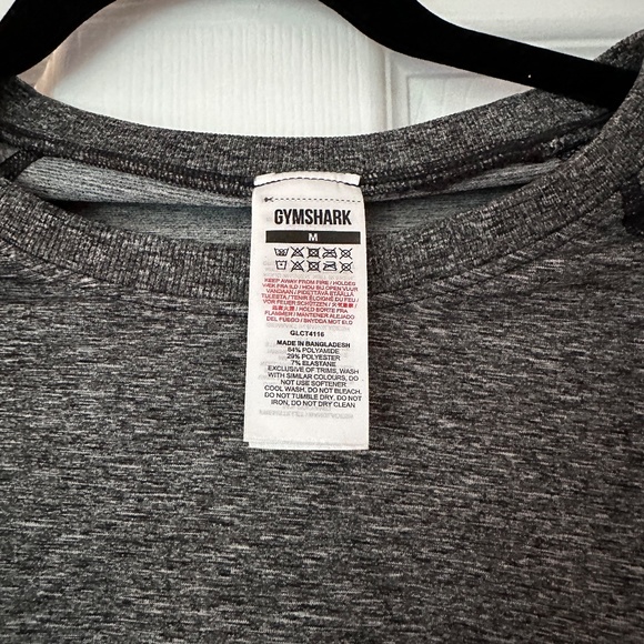 Gym shark cropped long sleeve - Picture 2 of 2